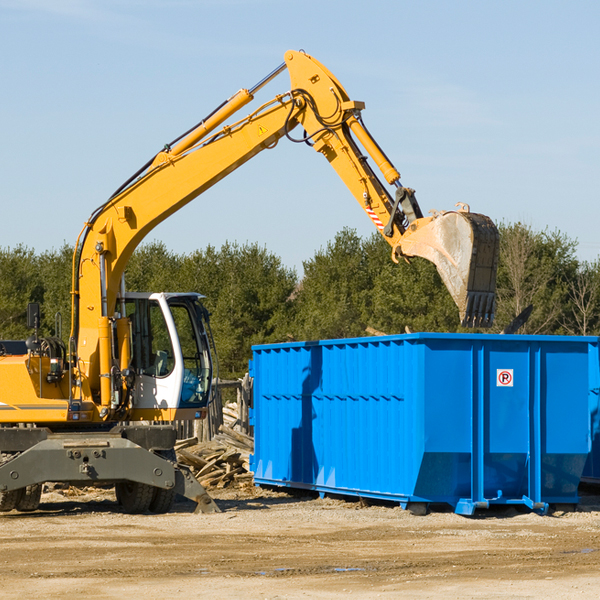 can i choose the location where the residential dumpster will be placed in Mazon IL